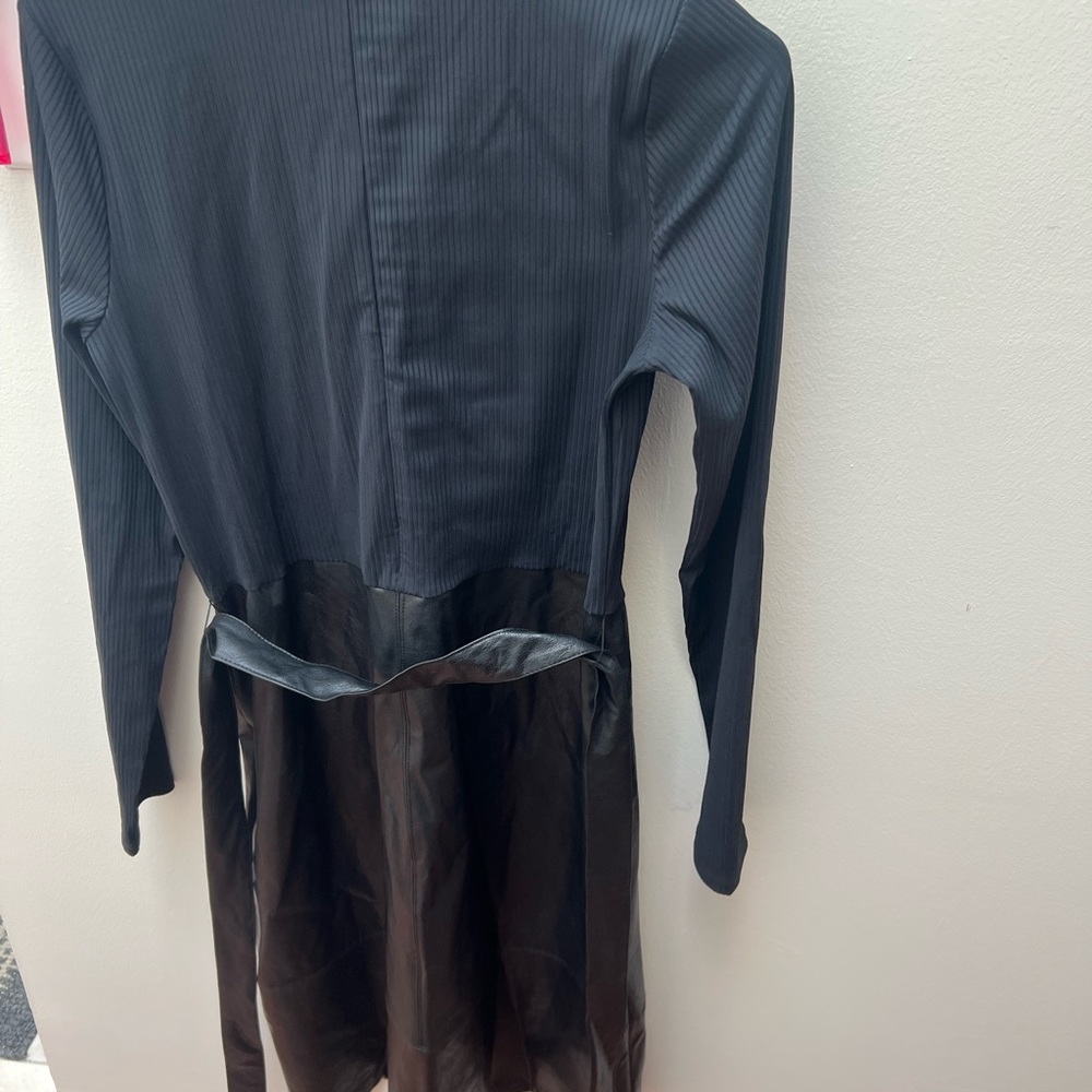 Leather dress